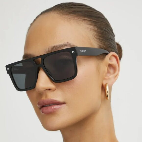 Off-White SPRINGFIELD Men Sunglasses Black Square Grey  Model OERI133 1007 - Picture 10 of 13